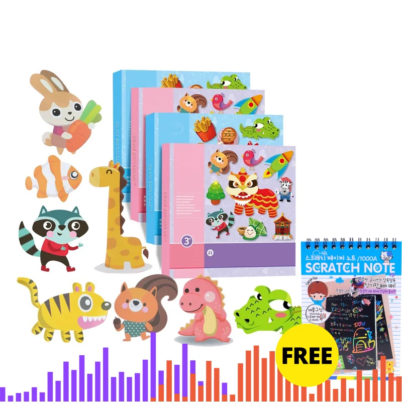discount  Interesting children's paper cutting Manual Learning paper-cut Gift Set Manual Diy Kindergarten Toy