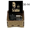 Color Print Wooden The Godfather Speak Softly Love Music Box  For Christmas Birthday Valentine's day Gift Family Decorations 4