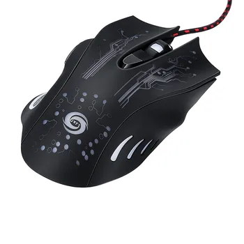 

Professional 3200DPI 6 Buttons Adjustable Optical USB Wired Gaming Mouse for Computer Laptop PC Mice