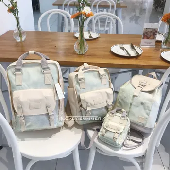 

Small house Hong Kong Doughnut Doughnut backpack unicorn new Korean style travel backpack schoolbag for female students