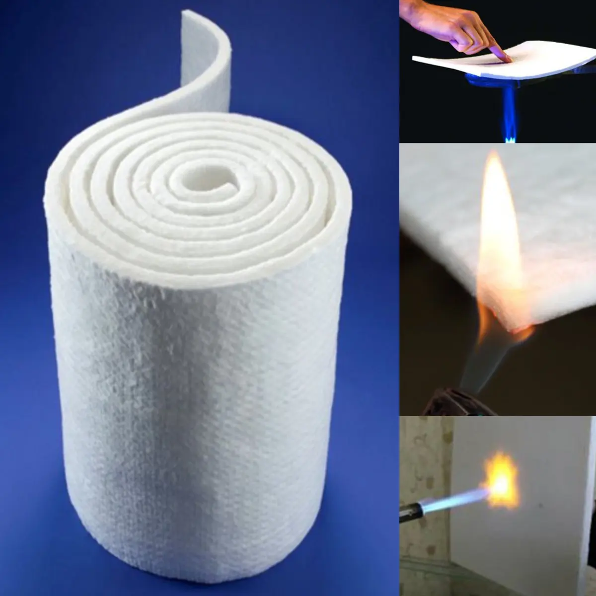 

30x140cm Super Light Silica Aerogel Heat Insulation Mat Hydrophobic Mat Soft Solid Pad For Industrial Pipelines White 3/6/10mm