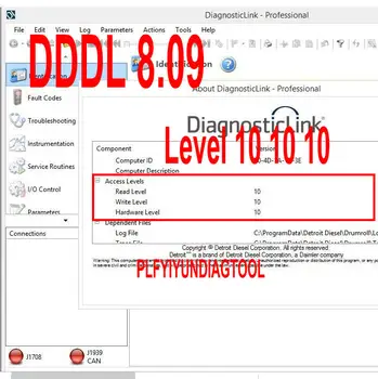 

Detroit Diesel DiagnosticLink 8.09 SP2 Professional Level10 ( DDDL ) with additional features and GRAYED parameters support