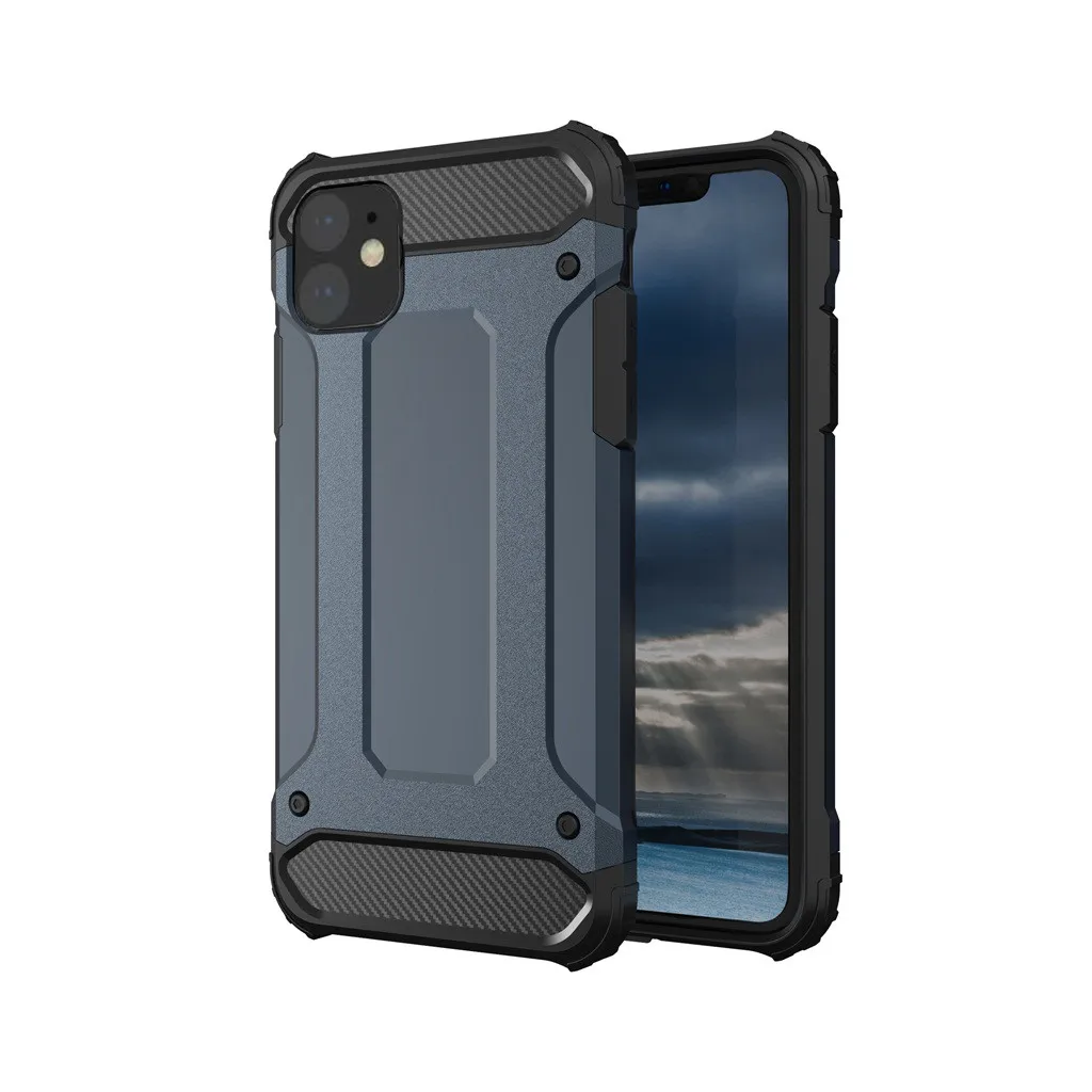 Темно-серый Mosunx для IPhone 11 Pro и IPhone 11 IPhone 11 Max Pro дюймов чехол Полный корпус Прочный чехол для телефона s ударопрочный Прямая поставка - Цвет: Темно-серый