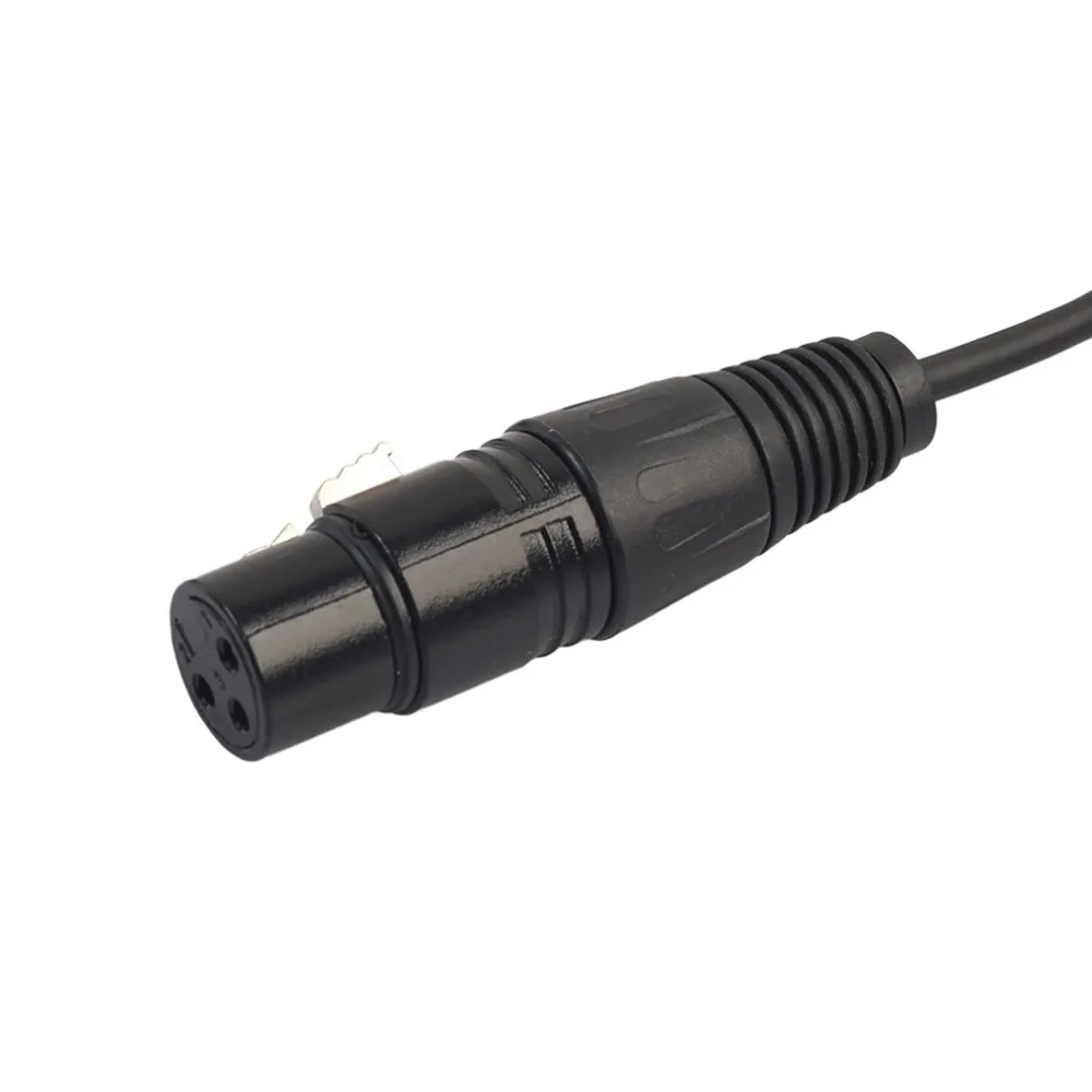 352030 микрофонный соединительный кабель 3 Pin XLR мама под прямым углом 1/" 3,5 мм стерео Jack Mic аудиокабель кабель OFC проводник