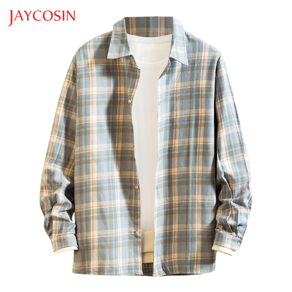 Зимняя мужская рубашка Joycosin 2019 Повседневная модная уличная одежда изящная