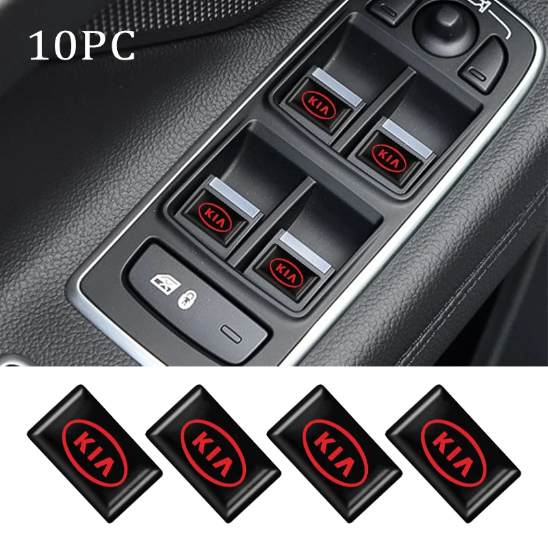 10 шт. автостайлинг эпоксидные двигатели спортивный логотип наклейка для KIA Rio 2 4