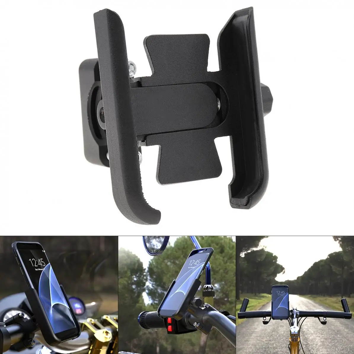 Прочный алюминиевый сплав держатель для телефона мотоцикла для поддержки телефона мото держатель для gps Держатель руля велосипеда