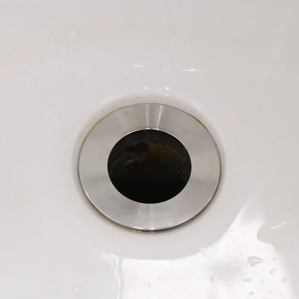 Universal Basin Pop-up Drain Filter Stainless Steel Washbasin Bounce Core Bath Stopper Sink Strainer Plug Sink Hair Catcher Tool drain filter