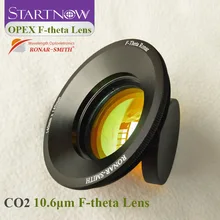 10.6um F-theta сканирующая линза 10600nm 35x35-300x300mm F100-400mm ZnSe резьба M85mm CO2 Лазерная полевая линза для CO2 лазерная маркировочная машина