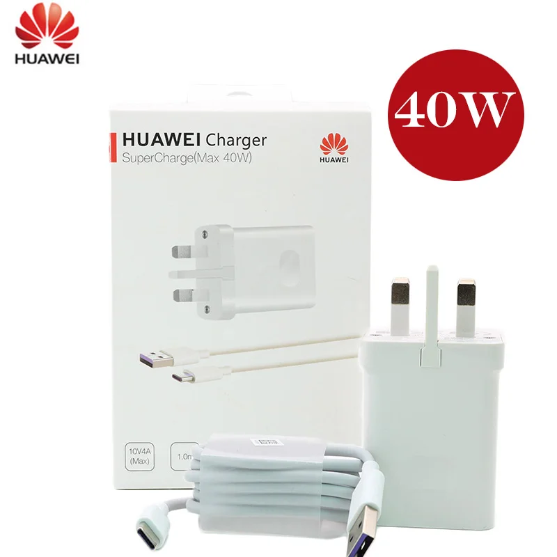 Original Huawei Supercharge Fast Charger Max 40w 10v/4a 5v/4a With 5a