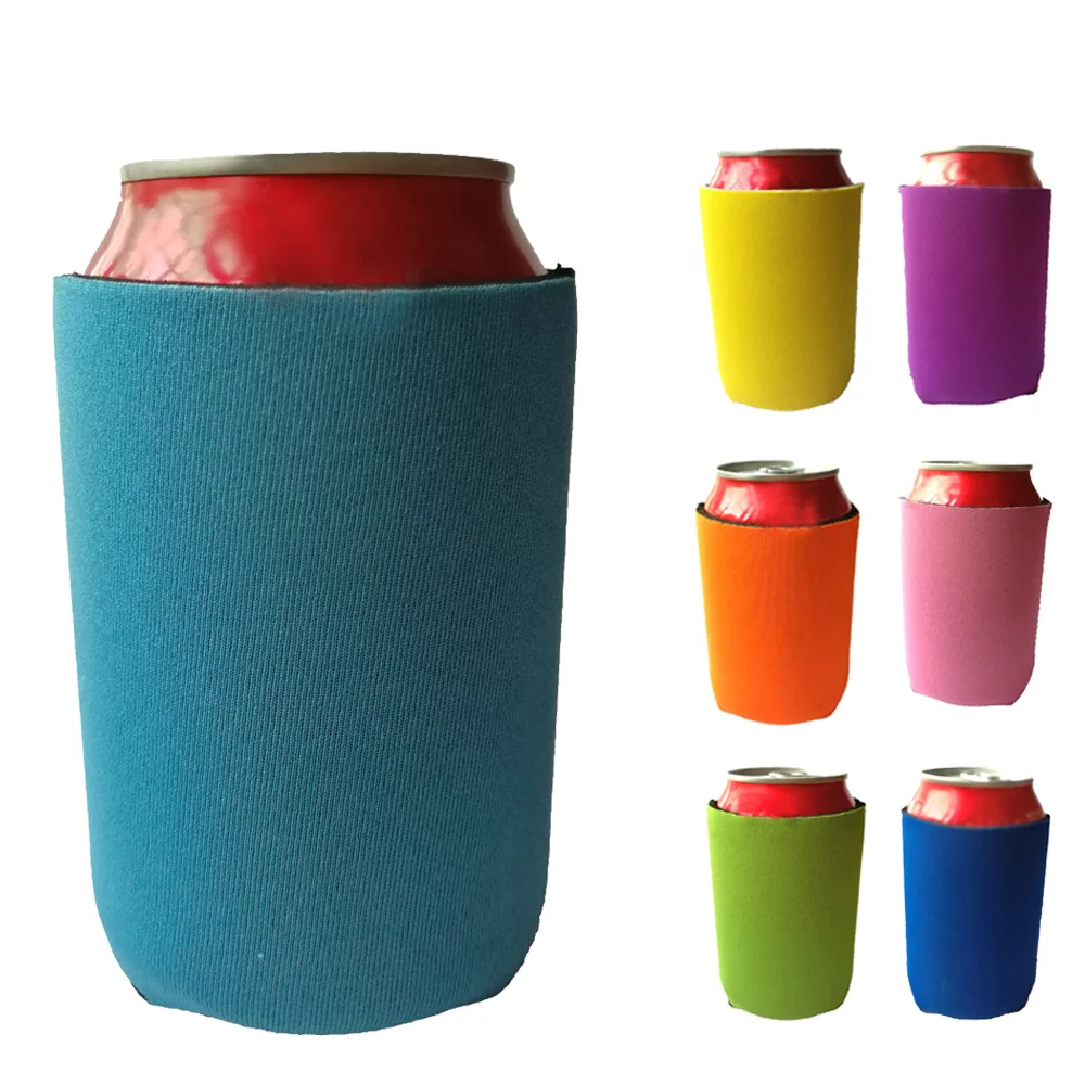 10pcs Foldable Insulated Beer Can Cooler Sleeve Covers Reusable Drink Cover  Cold Drink Bottle Holder Insulator Wrap Cover - AliExpress