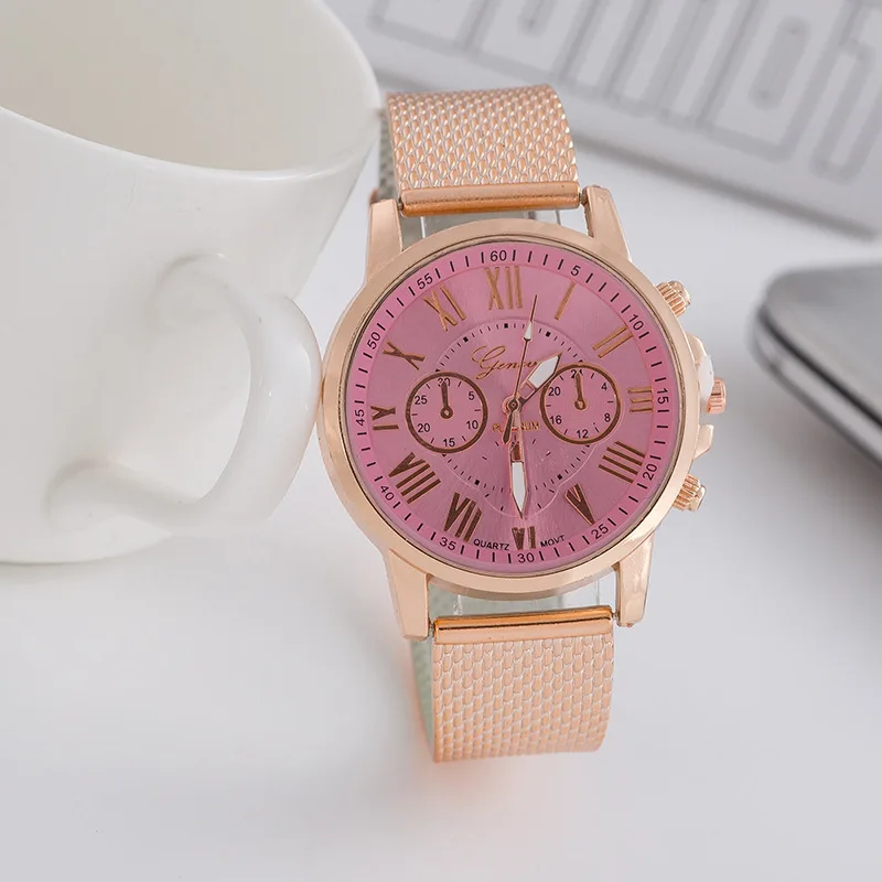 Pink Color Модные женские часы Топ бренд повседневные женские часы браслет силиконовый ремешок кварцевые наручные часы reloj mujer relogio feminino - Цвет: Pink Color