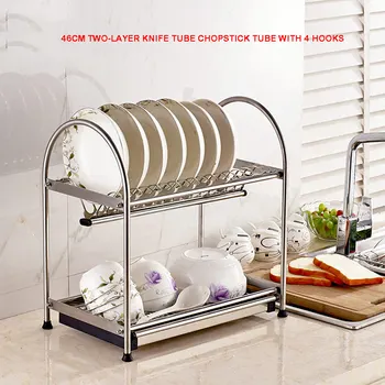 

Free Shipping YUJIE SR74352 304 stainless steel exquisite kitchen racks tableware storage drain dish rack