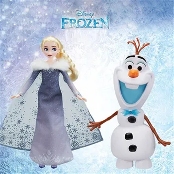 

Disney Frozen Musical Elsa Birthday Present Frozen Toys Girl Kid Toy Doll Collection Model Ccostumes Sledding Adventures X5103