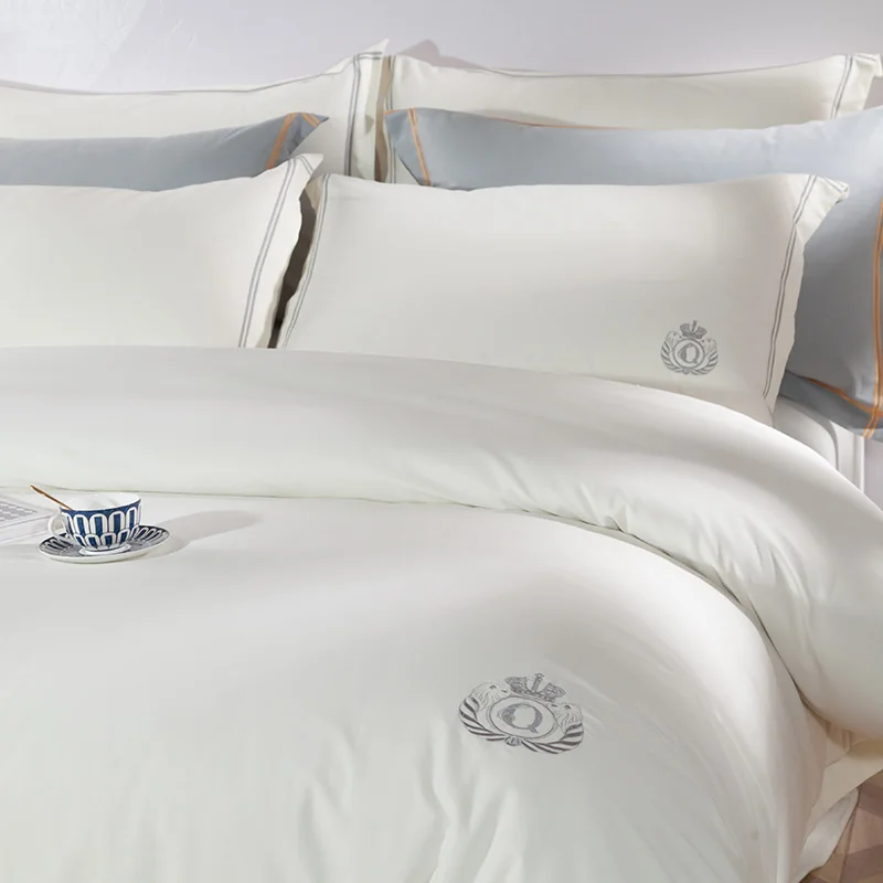 oxygen Thank you Loudspeaker Luxury Egypt Cotton Sanding Simple Hotel Style Bedding Set Warm Duvet Cover  Set Bed Sheet Size King Pillowcases Queen 4Pcs|Bedding Sets| - AliExpress