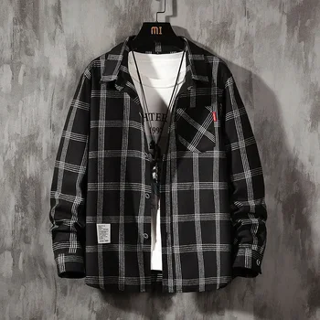 

L 2020 Spring and Autumn New Style Fashion Stream MEN'S Long-sleeved Shirt