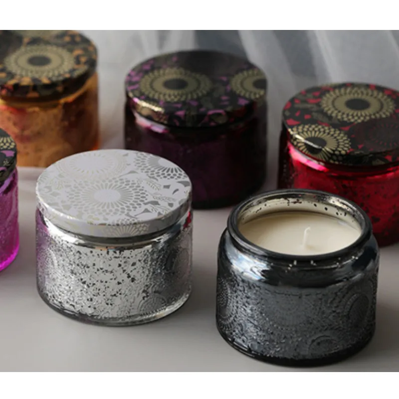 1PC Europe Style Retro Starry Sky Hollow Out Scented Candle Tin Can Fragrance Handmade Natural Soy Wax Wedding Gift Home Decor | Дом и сад