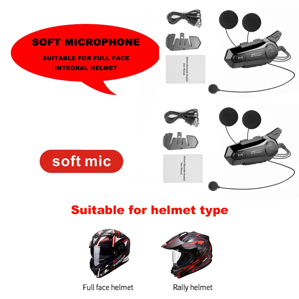 2 x Soft Mic set