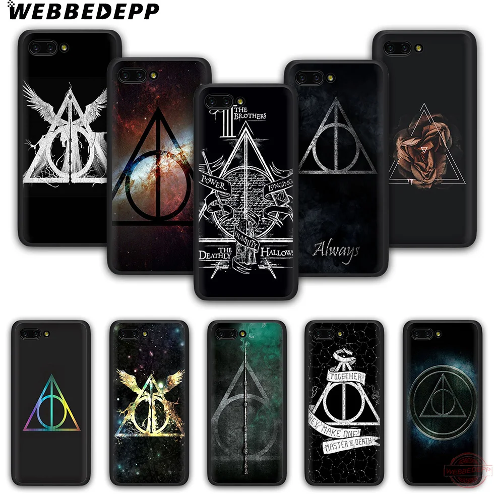 Модный мягкий силиконовый чехол с логотипом WEBBEDEPP Deathly hallogs для Honor 6A 7X 8X 8C 8A 9 9X 10lite