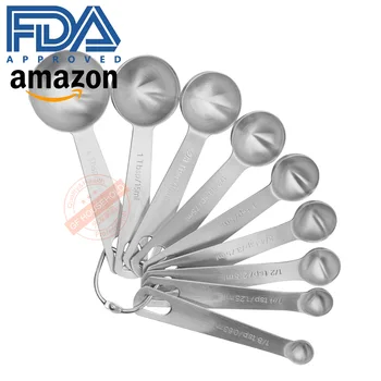 

Measuring Spoon Set of 9 Coffee diao liao shao Milk Powder Metering Scoop Baking Flour Scoop Grams Baking Tool Set