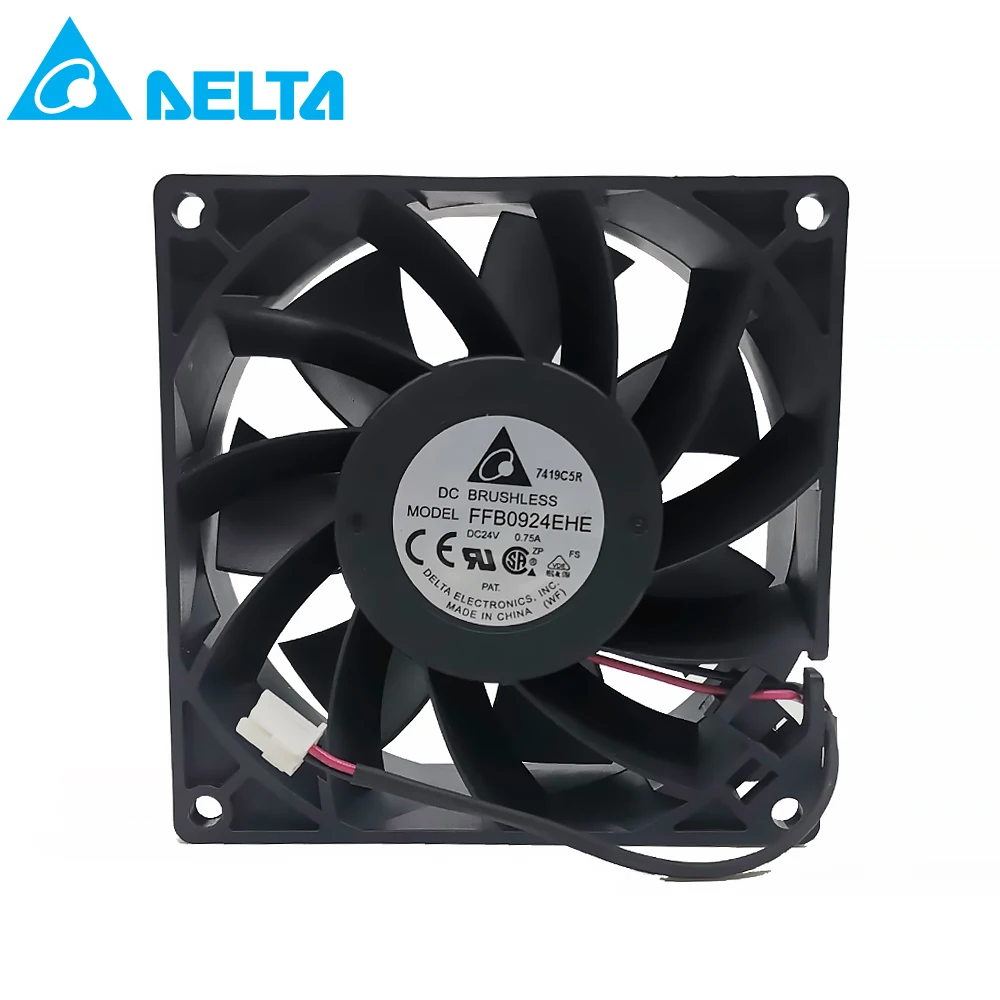 

Для Дельта Новый FFB0924EHE 9238 90 мм 92 мм DC 24V 0.75A 2-жильных pin Инверторные вентиляторы охлаждения сервера чехол осевой вентилятор