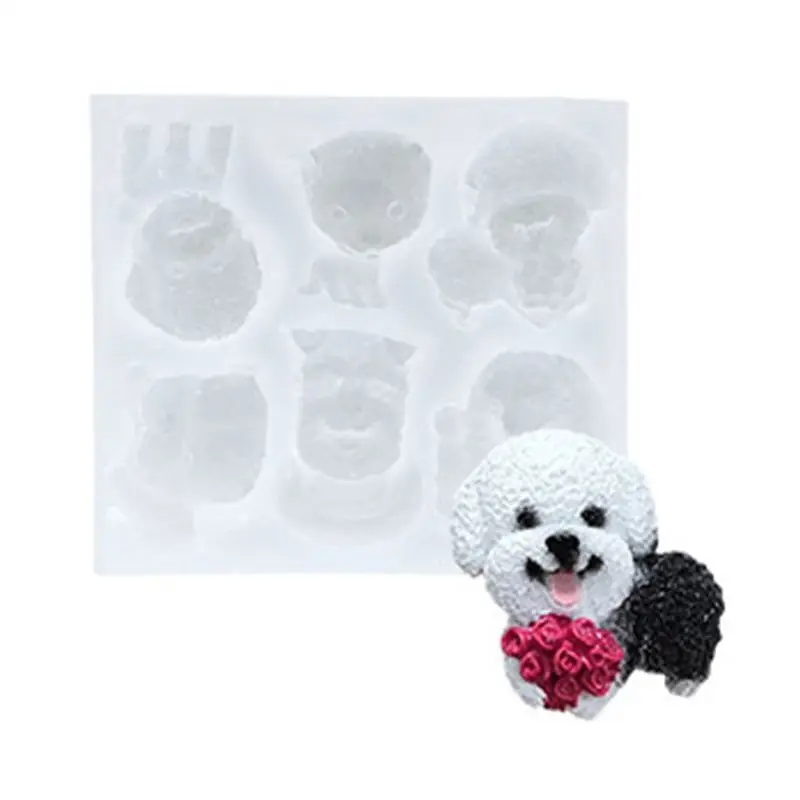 

Cute Dog Corgi French Bulldog Silicone Mold for Fondant Chocolate Candy Gum Paste Polymer Clay Resin Casting Mold Crafts