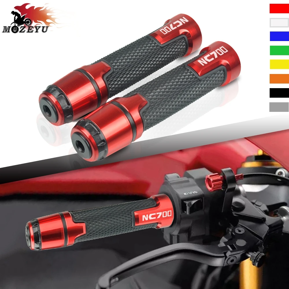 

Motorcycle Plastic + aluminum 7/8"22mm Handlebar Grip Hand Grips For HONDA NC700 NC700 S/X 2012-2013 NC 700 Motor Handle Bar
