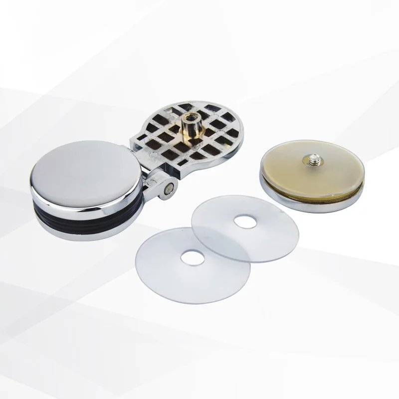 Cerniere Per Porte In Vetro - Diametro 26mm Cromato Lucido | Battuta Interna E Regolazione 3D - Foto 2