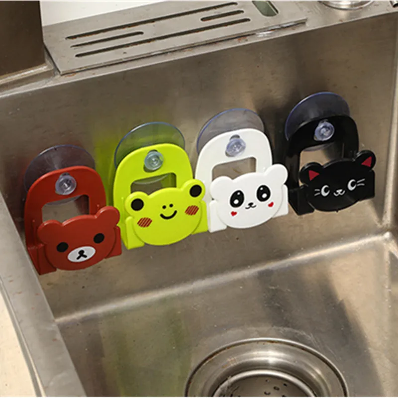 Storage-Rack Sink Disc-Sponge Bathroom-Supplies Kitchen-Accessories Wall-Mounted Sucking
