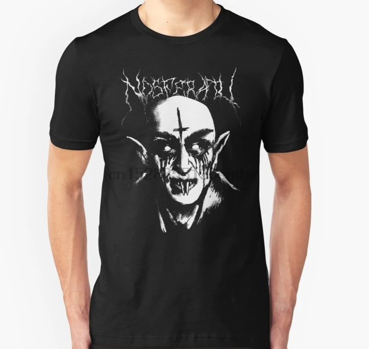 Мужская футболка черная металлическая Nosferatu wo тройники топ | одежда
