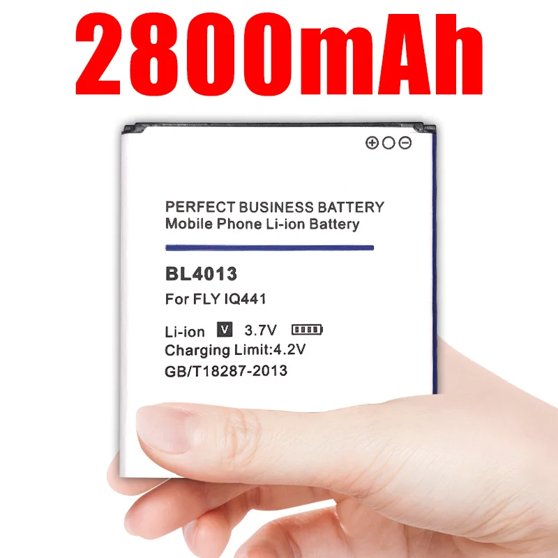 

2800mAh BL4013 BL 4013 Battery For FLY IQ441 IQ 441 High Quality Mobile Phone Rechargeable Bateria Fly IQ441 Li-ion Batteries