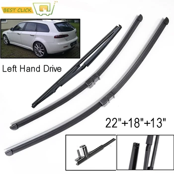 

Misima Windshield Windscreen Wiper Blades Set For Alfa Romeo 159 2004 - 2011 Front Rear Window 2005 2006 2007 2008 2009 2010