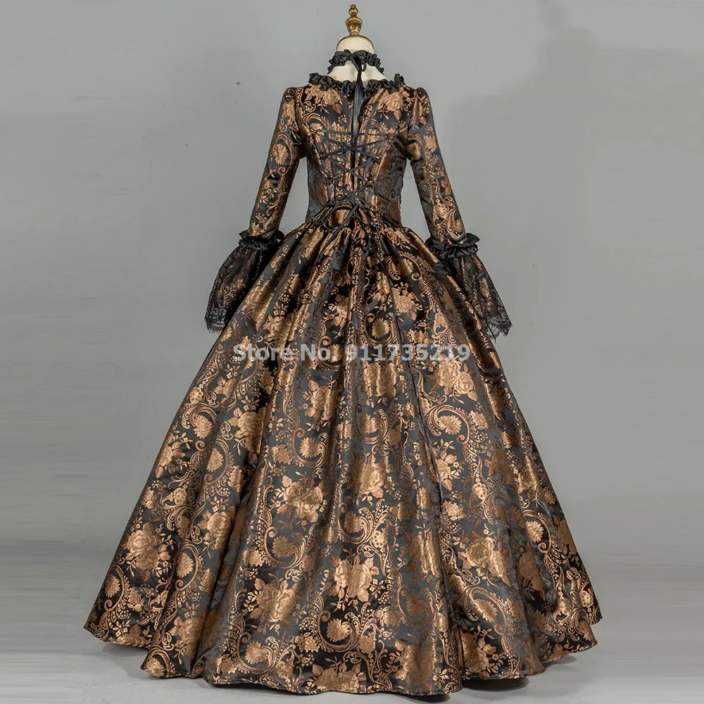 Gothic Victorian Vintage Inspired Medieval Dress Party Costume Prom Dress  Princess Shakespeare Women's Ball Gown Halloween Party Evening Party  Masquerade Dress 2024 - $129.99