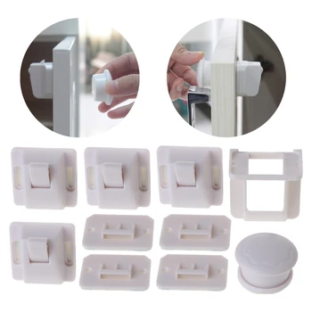 

4Pcs Children netic Invisible Lock Baby Kids Cupboard Lock Drawer Safe Lock