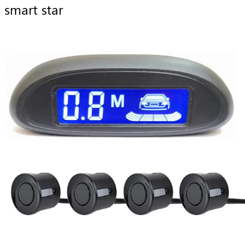 Car Automatic Parktronic LED Parking Sensor with 4 Sensors Reversing Buzzer Detector System Spare Parking Radar Monitor
