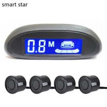 Car Automatic Parktronic LED Parking Sensor with 4 Sensors Reversing Buzzer Detector System Spare Parking Radar Monitor