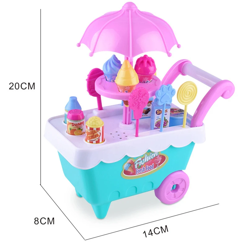 Мини игрушка тележка детская игрушечная Конфета красочная леденец с сок напиток