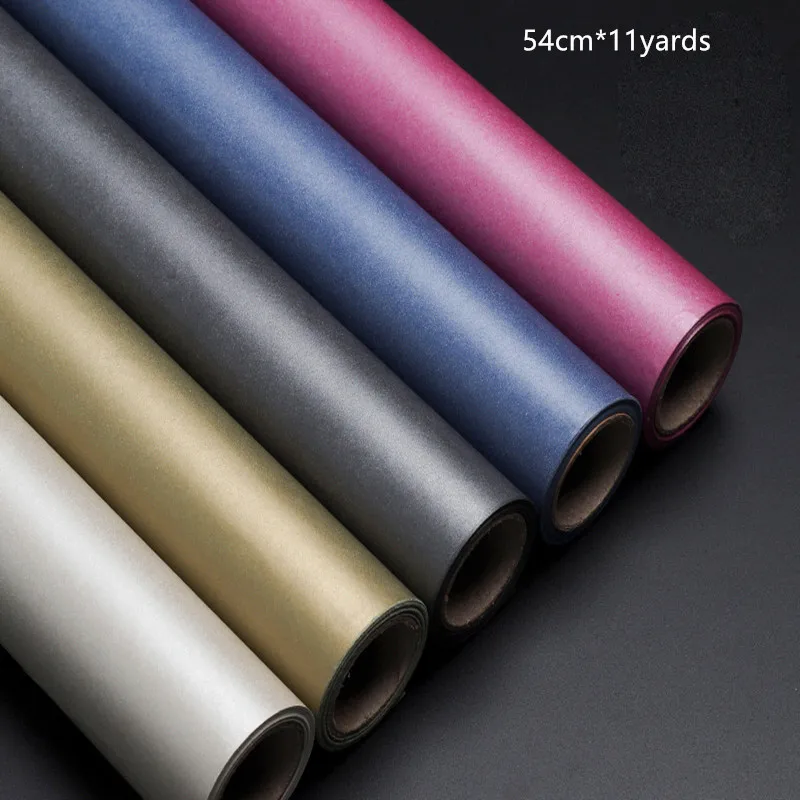 

54cm*11yards Pearl Paper Flowers Wrapping Paper Gift Packaging Bouquet Packaging Christmas Wrapping Paper Glitter Paper