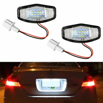 

1 Pair 18 SMD Led Lights Car License Plate Light For Honda Left Car Power / Signal Lamp Bright High Right Civic Lights Supe W9G8