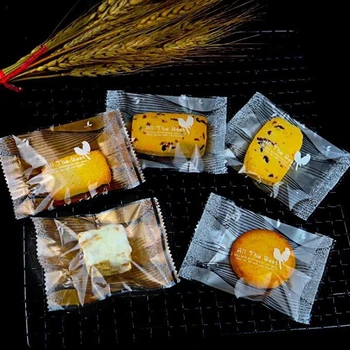 

100pcs Wedding Candy Cookie Bags Heat Seal Candy Packaging Bag Nut Bird DIY Biscuits For Birthday Party 7*10cm