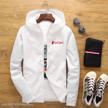 

2020 Jacket Windproof for sport Jacket Riding Hooded Suit Windbreaker Sweatshirts Racing pilot zipper jacket