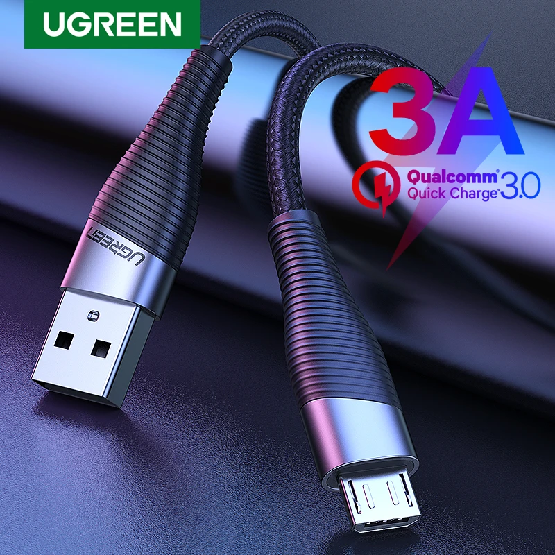 Кабель Micro USB Ugreen для быстрой зарядки Xiaomi Redmi Note 5 Pro 4 Andriod мобильный телефон