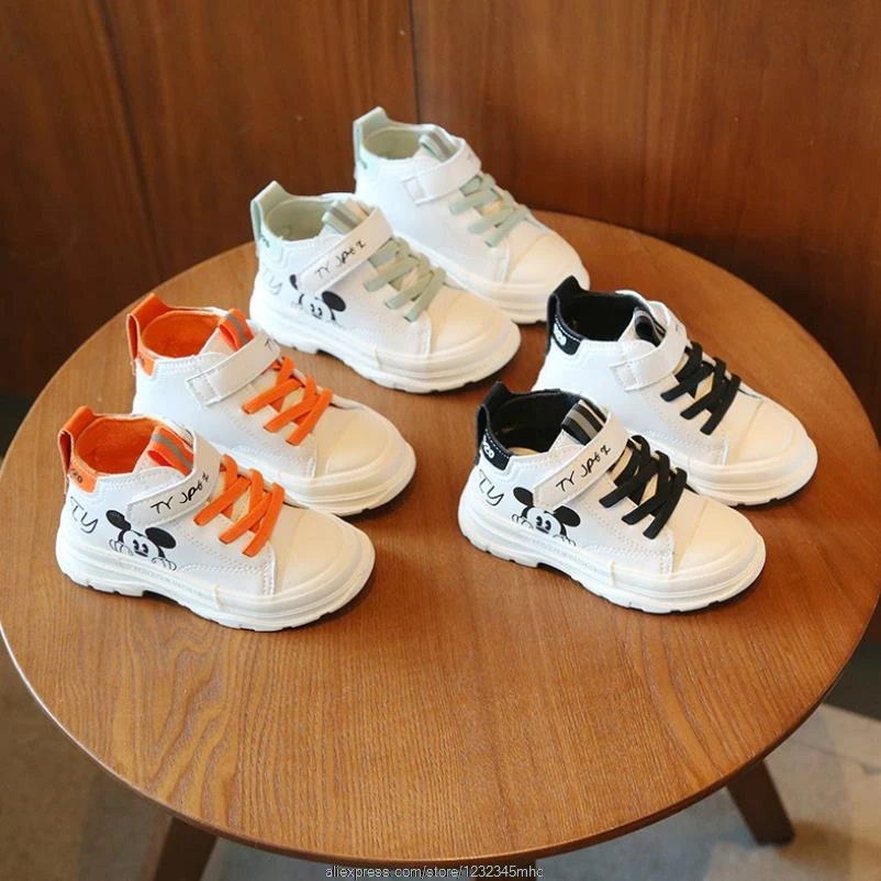 Original Disney Children Casual Shoes Boys Girl Sneakers Spring Kids Sports Shoes New Baby Mickey Mouse Breathable Soft Running sports shoes kids sneakers kids shoes