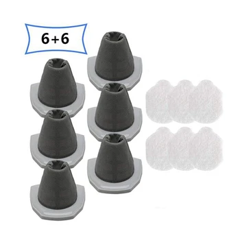

6 Vacuum Filters & 6 Pre-Motor Filters for Eureka NES215A 3-In-1 Stick Vacuum,NES210/NES212/NES215. Compare to Part N010