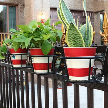 

Garden Balcony Flower Stand Flower Basket Holder Flowerpot for Wall Decoration Display Stand Economic Flower Stand