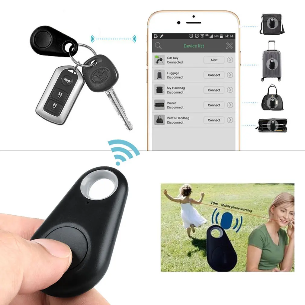  Bluetooth key finder Smart gerät Anti verloren GPS tracker tag alarm Befindet für kinder pet brieft