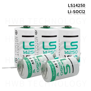 

20pcs/lot Original New FOR SAFT LS 14250 LS14250 1/2 AA 1/2AA 3.6V 1250mAh PLC Lithium Battery With Pins wholesale Free Shipping