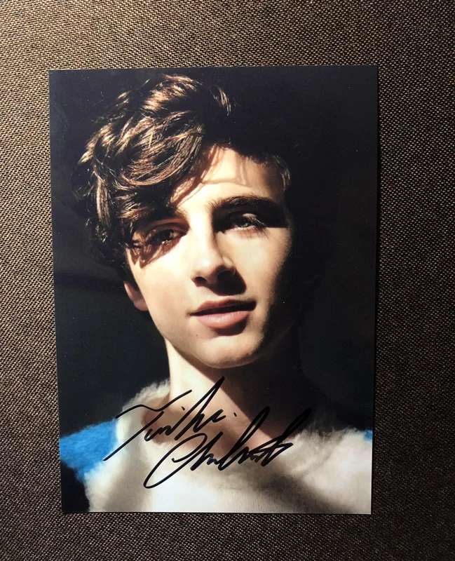 

hand signed Timothée Chalamet autographed photo 5*7 Little Women 092019M2