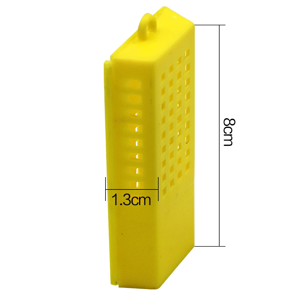 50 шт. клетки для пчеловодства, клетка для разведения пчеловодства, пластиковые клетки, почтовая Почта, Новые королевские прозрачные желтые принадлежности, оборудование - Цвет: Цвет: желтый