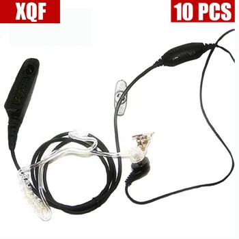

XQF 10PCS Voice control Clear Acoustic Tube Earpiece Headset For Motorola BR950 PR860 GP140 GP320 GP328 GP329 GP338 GP339 GP340